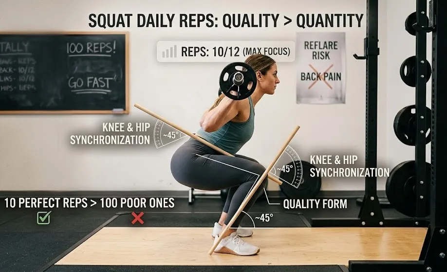 スクワットは一日何回が正解？量より質を極めて効果を最大化する本質論